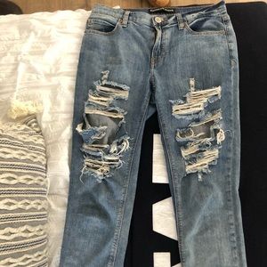 Distressed Girlfriend Jeans